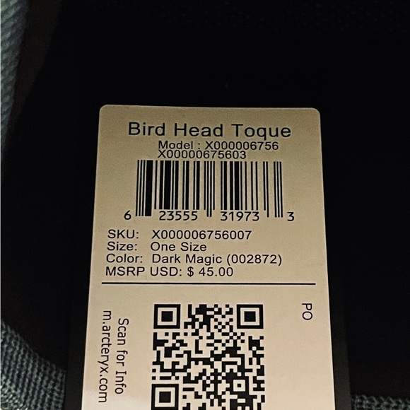 Arc’teryx Bird Head Toque - Dark Magic Online Exclusive Color - Only 2 left! - Picture 5 of 9